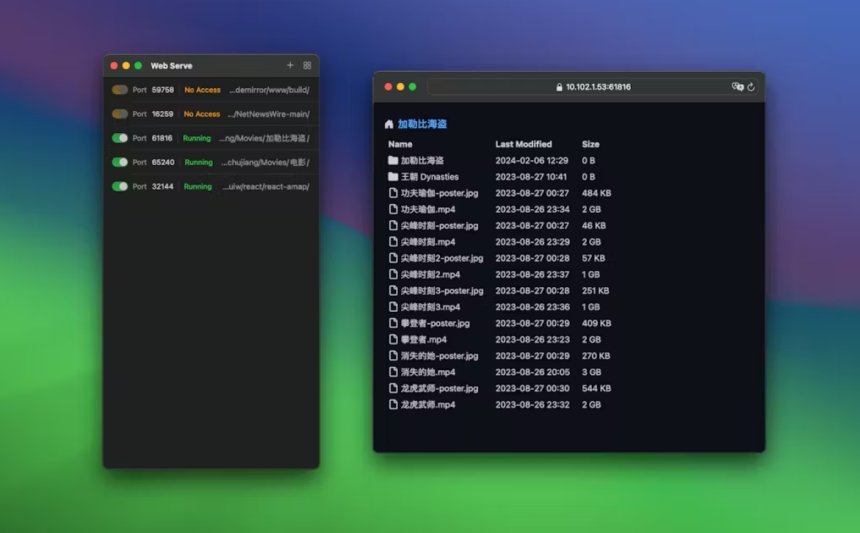 Web Serve: macOS-ის უტილიტა, რომელიც ნებისმიერ საქაღალდეს წამებში აქცევს ლოკალურ ვებ-სერვერად