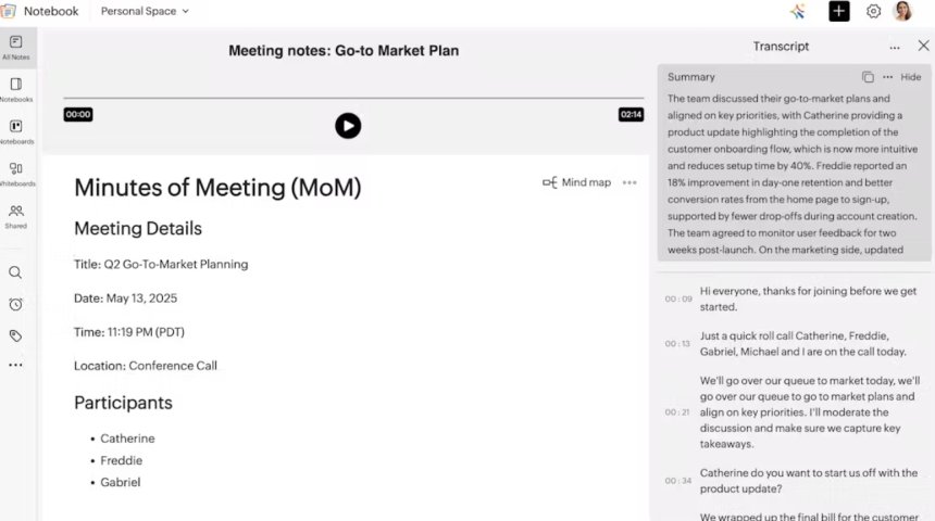 Zoho Notebook AI: ჩანაწერების აპლიკაცია, რომელიც არა მხოლოდ ინახავს, არამედ აანალიზებს და აწესრიგებს თქვენს აზრებს