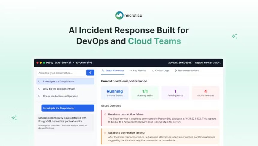 Microtica AI Incident Investigator: AI-დეტექტივი, რომელიც სისტემური ხარვეზის მიზეზს წუთებში პოულობს