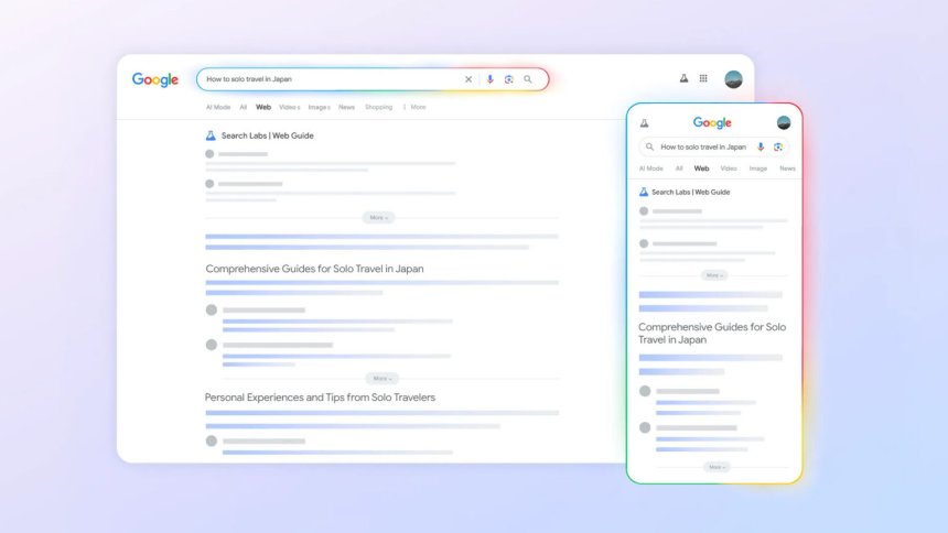 Google-ის ახალი „Web Guide“ ძიების შედეგებს ხელოვნური ინტელექტის მეშვეობით დაალაგებს