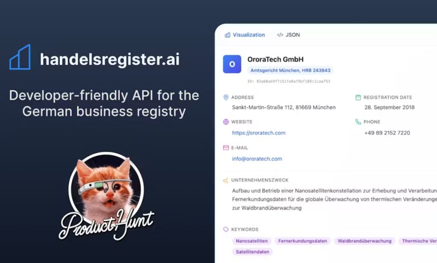 handelsregister.ai: AI-პლატფორმა, რომელიც გერმანიის ბიზნეს-რეესტრის რთულ მონაცემებს მარტივ და ქმედით ინფორმაციად აქცევს