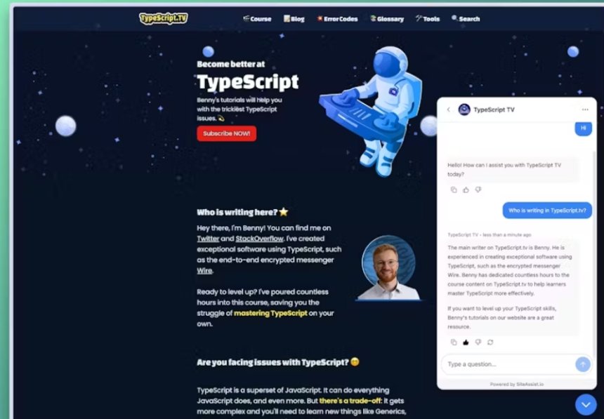 SiteAssist: AI-ასისტენტი, რომელიც თქვენს ვებსაიტს „სწავლობს“ და ვიზიტორებს 24/7-ზე ემსახურება
