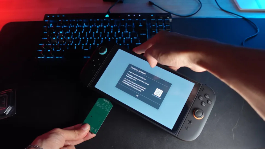 ჰარდვეარ-ჰაკერი Switch 2-ზე NVMe SSD-ს გაშვებას ცდილობს, თუმცა უშედეგოდ — ადაპტერს მომავალში, შესაძლოა, microSD Express-ის ემულაცია დაემატოს